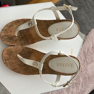 Ralph Lauren white sandals